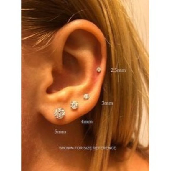 Natural Diamond Studs - Picture 9 of 10